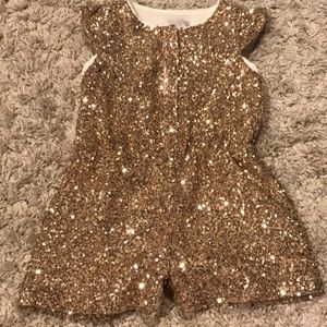 Wild and gorgeous girls sequined romper